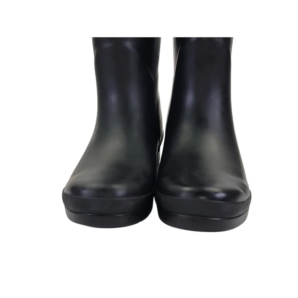 Chooka Rubber Rain Boots‎ Womens Size 8 Delridge Mid Black Waterproof Ladies